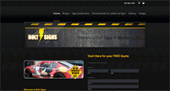 Desktop Screenshot of myboltsigns.com
